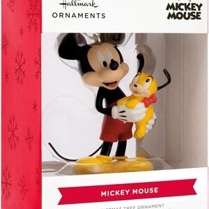 Hallmark Mickey Mouse and Pluto Ornament - Black, Yellow, Red